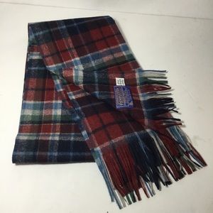 Pendleton 100% Virgin Wool Plaid Scarf USA NWOT
